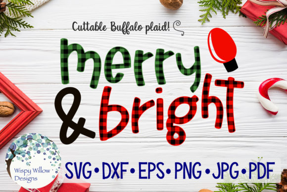 Buffalo Plaid Christmas SVG for Crafts