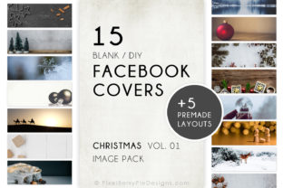 Christmas Holiday Facebook Covers Graphic Templates