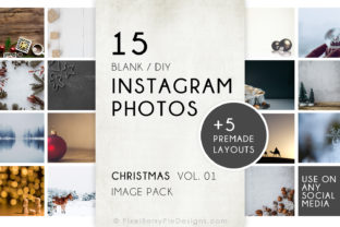 Christmas Holiday Instagram Photo Templates for Graphic Templates
