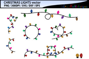 Christmas Light Vector for Crafts