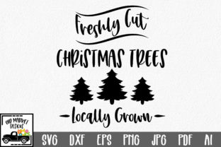 Freshly Cut Christmas Trees SVG for Crafts