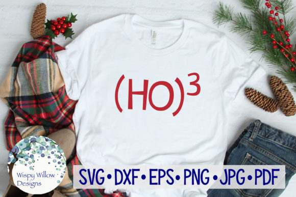 Ho 3 Ho Ho Ho Christmas SVG for Crafts