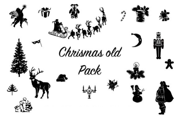 Old Christmas Pack: A Decorative Elements Collection for Seasonal Design