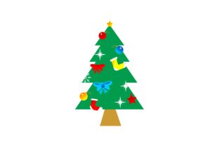 Tree Christmas Atribute Logo